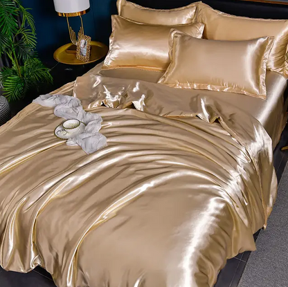Draps de Lit en Satin Uni Premium