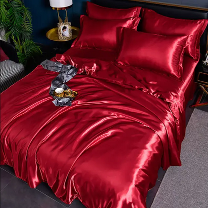 Draps de Lit en Satin Uni Premium