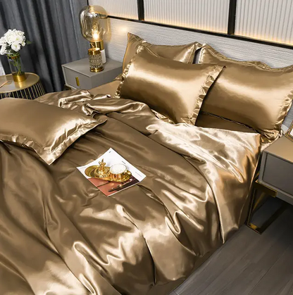 Draps de Lit en Satin Uni Premium
