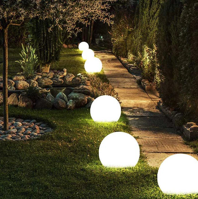 Lampe de Jardin Ronde