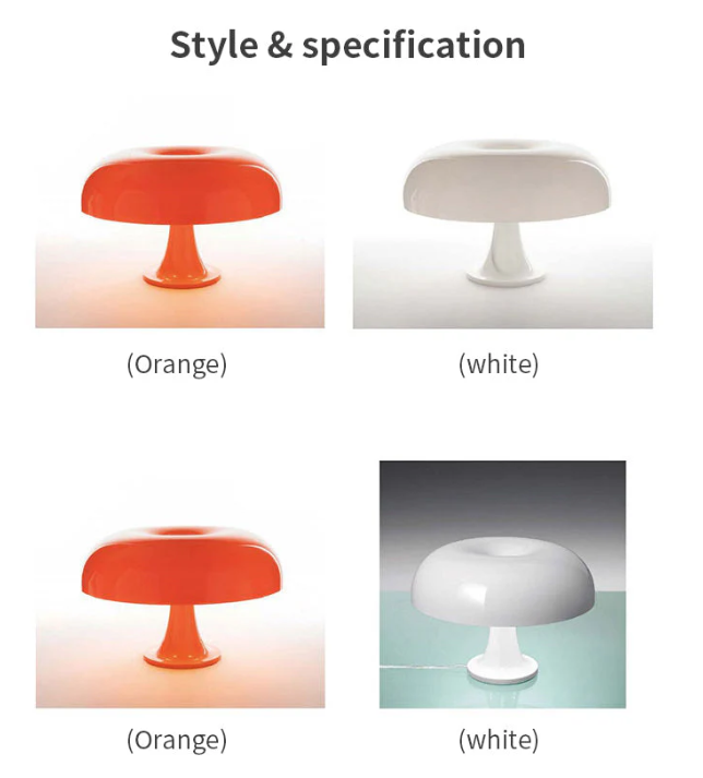 Lampe de Table Led Champignon Design et Moderne - Minimaliste pour la Chambre à Coucher et le Salon