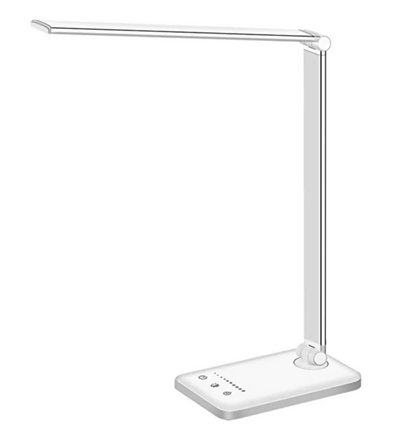 Lampe de Bureau Led Ajustable Contemporaine avec Fonction de Charge