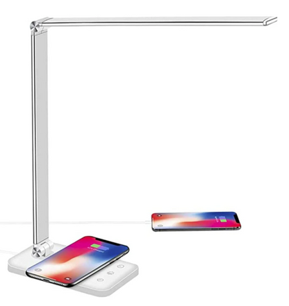Lampe de Bureau Led Ajustable Contemporaine avec Fonction de Charge