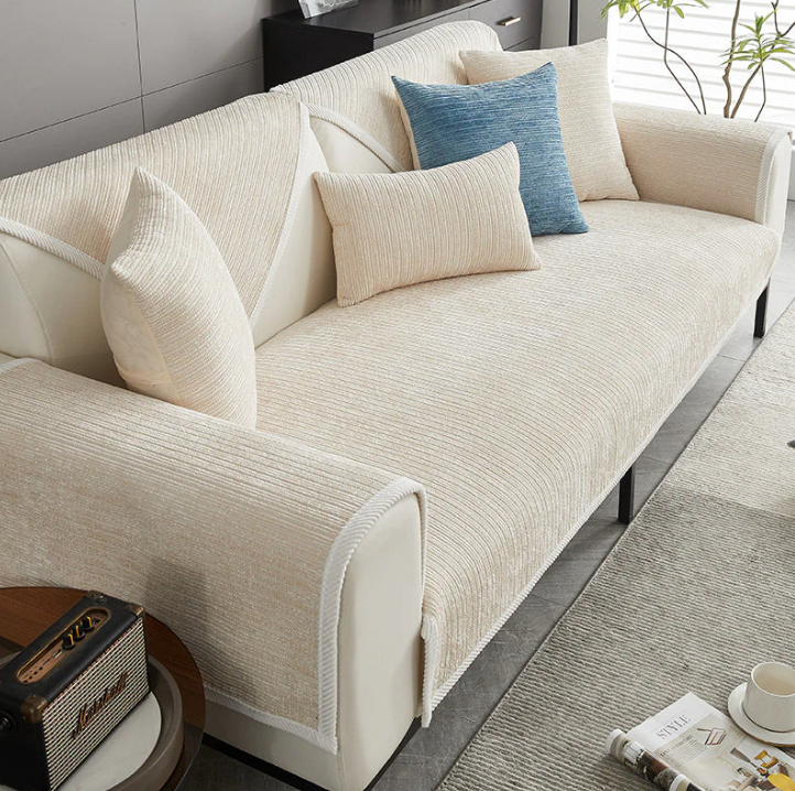 Housses de Bancs Élégantes et Écologiques , Résistantes Aux Rayures