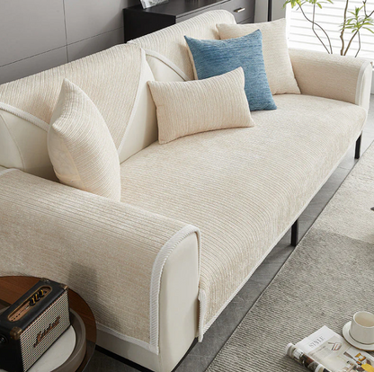 Housses de Bancs Élégantes et Écologiques , Résistantes Aux Rayures