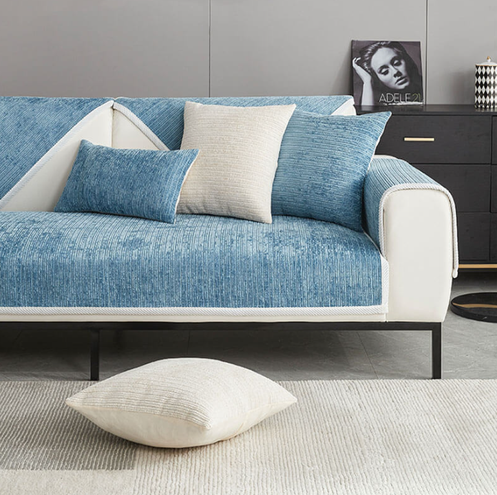 Housses de Bancs Élégantes et Écologiques , Résistantes Aux Rayures