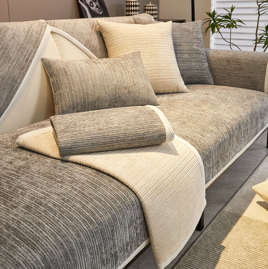 Housses de Bancs Élégantes et Écologiques , Résistantes Aux Rayures