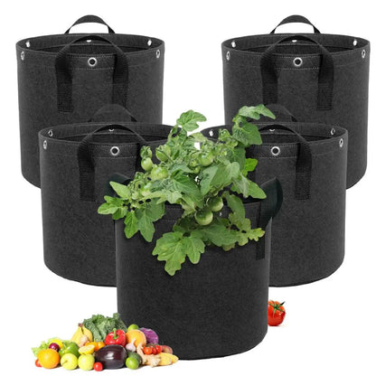 Sac À Plantes En Feutre Avec Poignées - Respirant Et Durable Pour Les Plantes De Jardin Et Les Fleurs