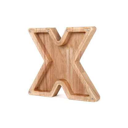 Cochon Alphabet En Bois Avec Fenêtre Transparente Pour Économiser Avec Style