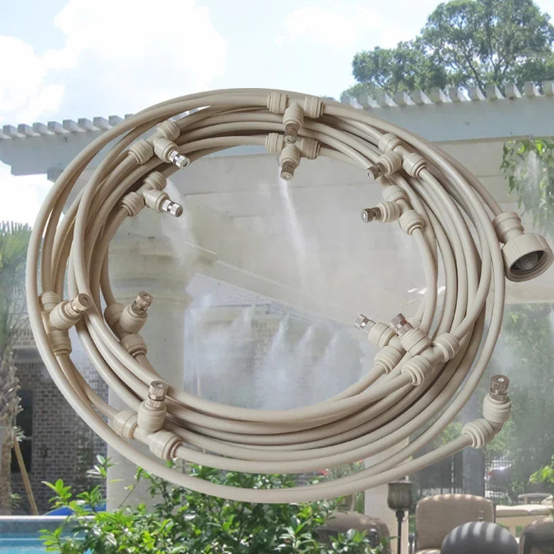 Système D' Arrosage pour le Jardin - Kit D' Arrosage Goutte-à-goutte avec Tête de Pulvérisation Réglable et Accessoires