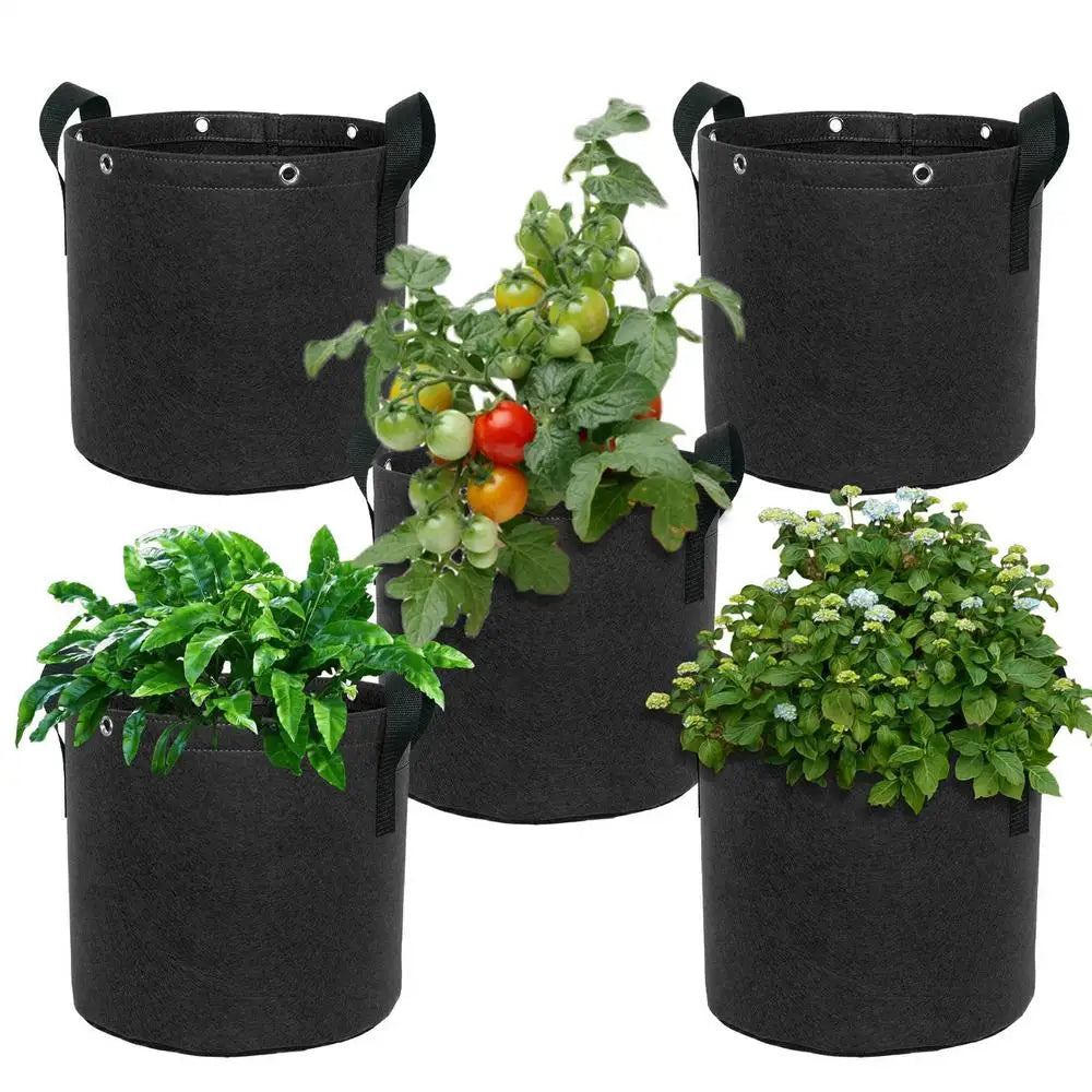 Sac À Plantes En Feutre Avec Poignées - Respirant Et Durable Pour Les Plantes De Jardin Et Les Fleurs