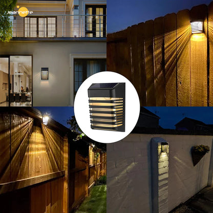 Lampe Murale Solaire de Jardin à LED - Éclairage Extérieur à L' Énergie Solaire pour la Terrasse et le Jardin