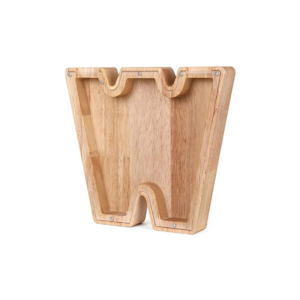 Cochon Alphabet En Bois Avec Fenêtre Transparente Pour Économiser Avec Style