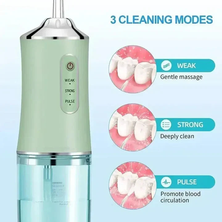 Nettoyeur de Dents à Eau Sans Fil | pour un Nettoyage Complet des Dents