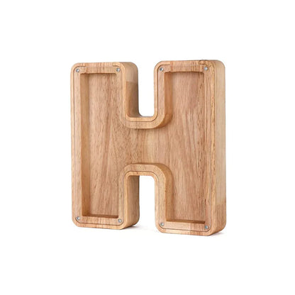Cochon Alphabet En Bois Avec Fenêtre Transparente Pour Économiser Avec Style