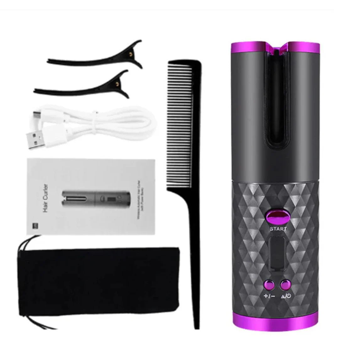 Perfectcurl Coiffeur Automatique | Sans Fil et Rechargeable pour des Boucles Parfaites