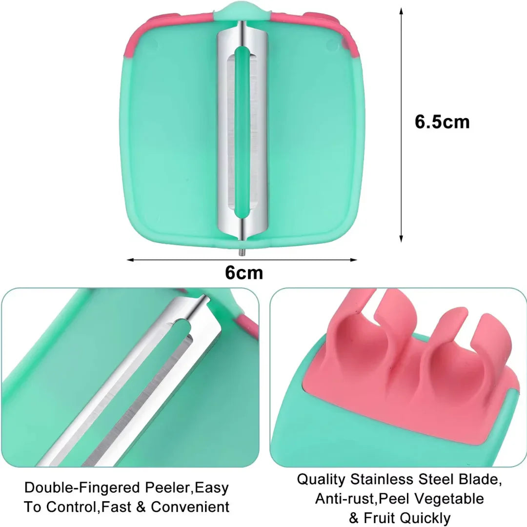 Set de 4 Éplucheurs à Doigts pour Légumes