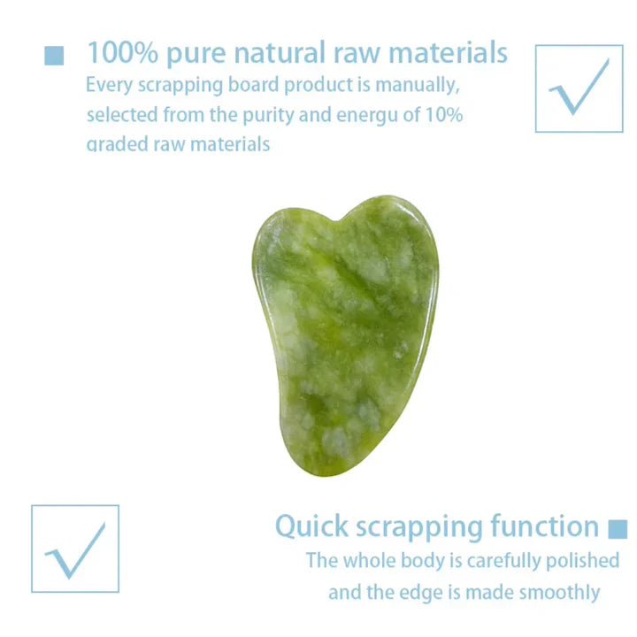 Instant Glow Gua Sha & Jade Roller Set | pour une Peau Éclatante et une Détente Naturelle