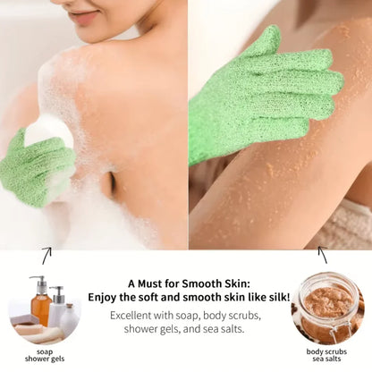 Gants de Bain Exfoliants - Lot de 2