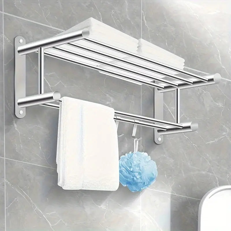 Etagère à Serviettes en Acier Inoxydable de Haute Qualité pour Salle de Bain