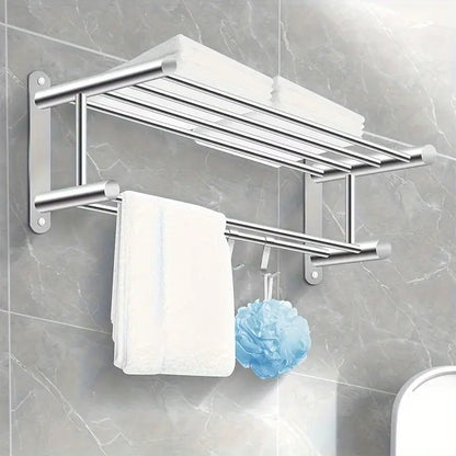 Etagère à Serviettes en Acier Inoxydable de Haute Qualité pour Salle de Bain