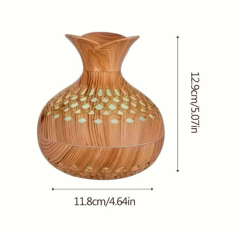 Humidificateur à Led - Diffuseur en Bois et Veilleuse