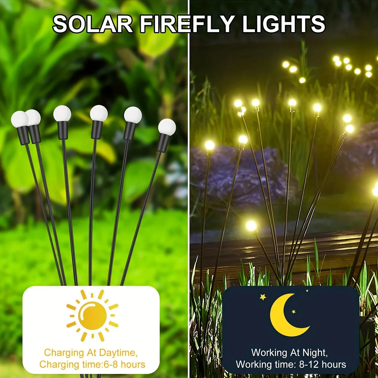 Lumière de Jardin Solaire Led avec Boules Lumineuses Flexibles - Lumière Décorative Étanche pour Parterres et Allées