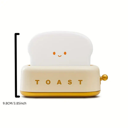 Lampe de Chevet Ombragée - Kawaii Toast Lampe Led pour un Éclairage Confortable