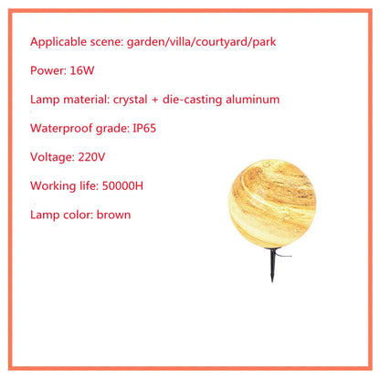 Lampe Solaire Pour Pelouse - Lampe D' Extérieur À LED En Forme De Boule , Résistante Aux Intempéries , Pour Jardin Et Terrasse