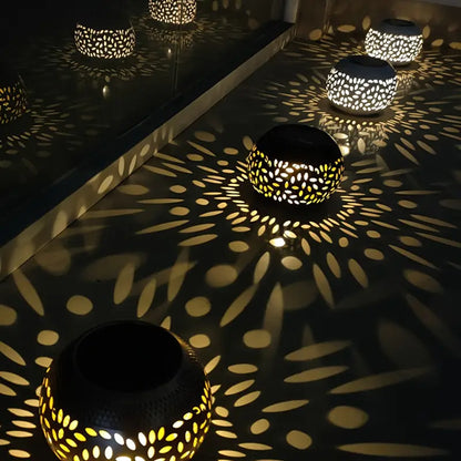 Lumière de Jardin Solaire à Pois - Lampe Décorative pour L' Extérieur et la Terrasse