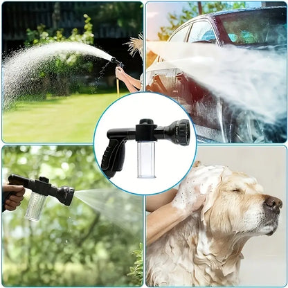 Pistolet de Lavage Auto Multifonctionnel - Pistolet Pulvérisateur avec Embout Microfibre pour un Nettoyage en Profondeur