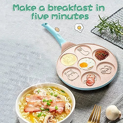 Poêle À Frire Pour Le Petit Déjeuner Des Enfants - Formes Amusantes De Crêpes & Œufs Au Plat