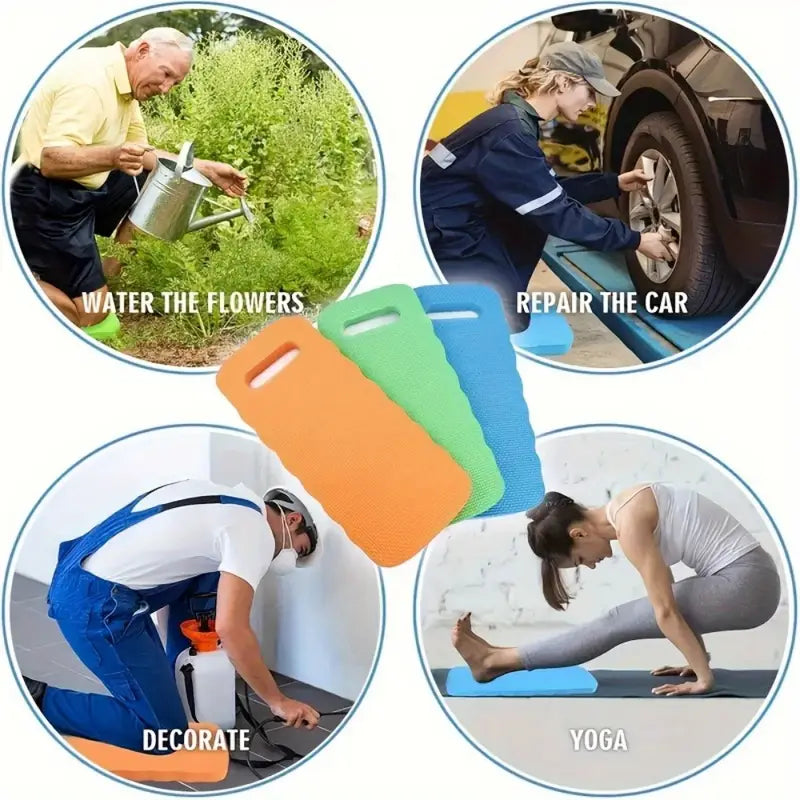 Collier de Jardinage pour les Genoux - Tapis de Siège Confortable et Antidérapant pour le Jardinage et le Contact avec le Sol