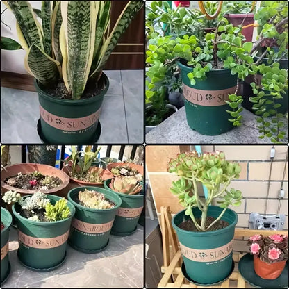 Pot de Plantes Robuste en Plastique - Pot de Fleurs Résistant aux Intempéries pour le Jardin et le Balcon
