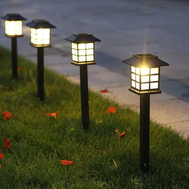 Lampes Solaires de Jardin Style Lanterne - Eclairage D' Allée à Led Étanche pour L' Extérieur