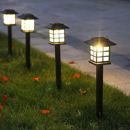 Lampes Solaires de Jardin Style Lanterne - Eclairage D' Allée à Led Étanche pour L' Extérieur