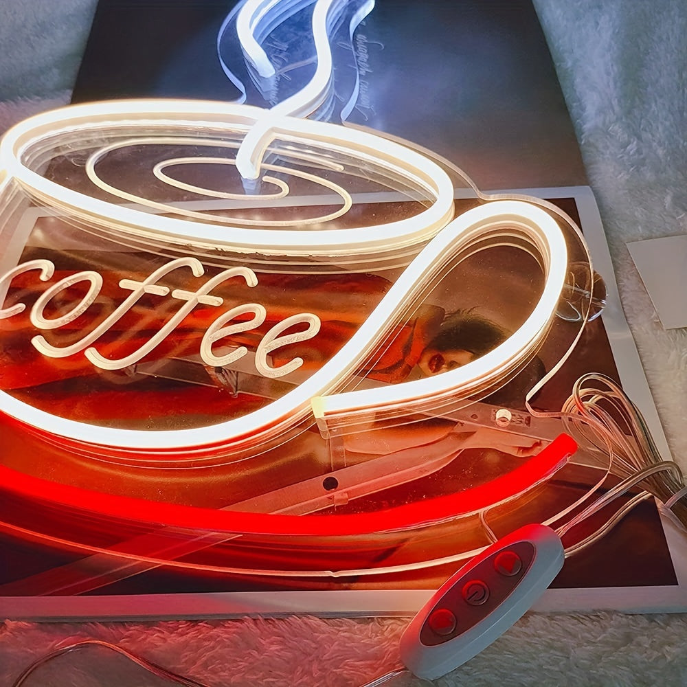 Lampe Murale Néon pour Tasse à Café
