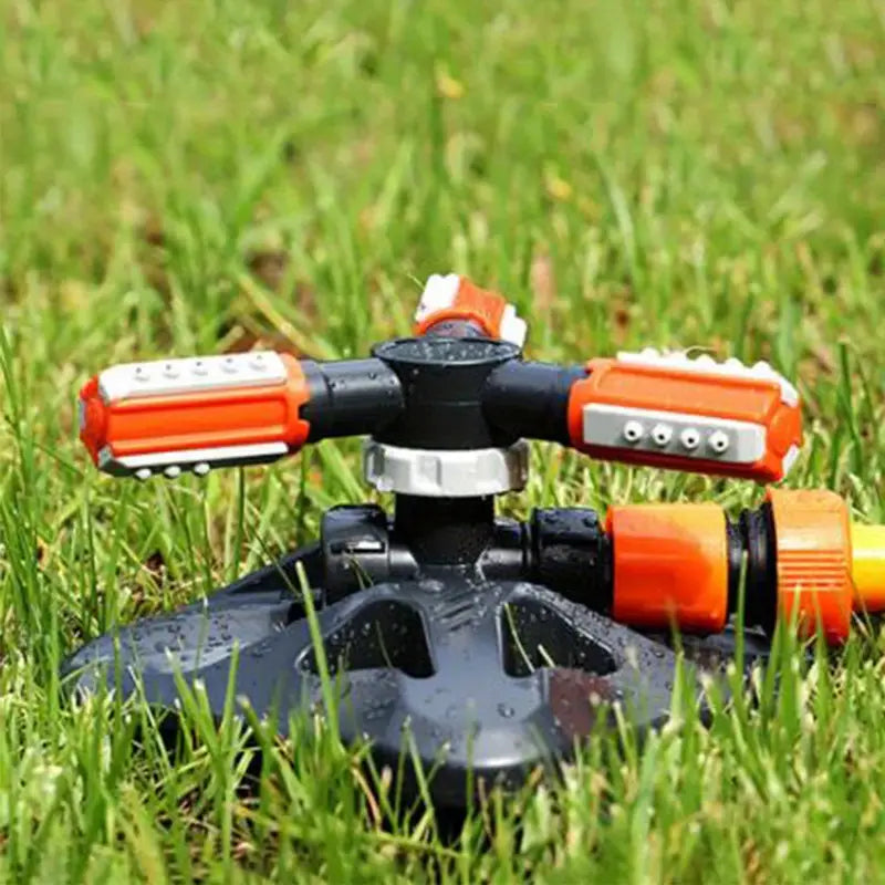 Arrosoir de Jardin Pivotant à 3 Buses - Arrosage Efficace pour la Pelouse et le Jardin