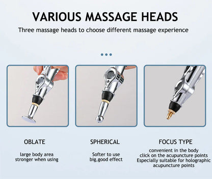 Pen D' Acupuncture Électronique | Appareil de Massage des Méridiens pour le Soulagement de la Douleur