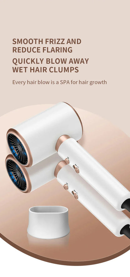 Sèche - Cheveux Haute Performance 2400w avec Fonction Air Froid et Air Chaud - Technologie Ionique