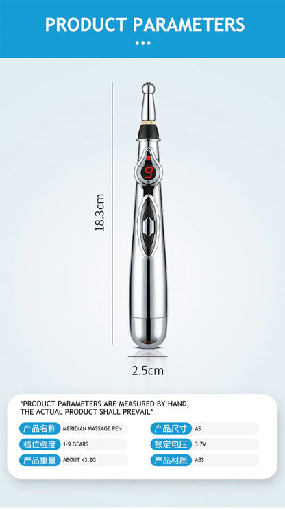 Pen D' Acupuncture Électronique | Appareil de Massage des Méridiens pour le Soulagement de la Douleur