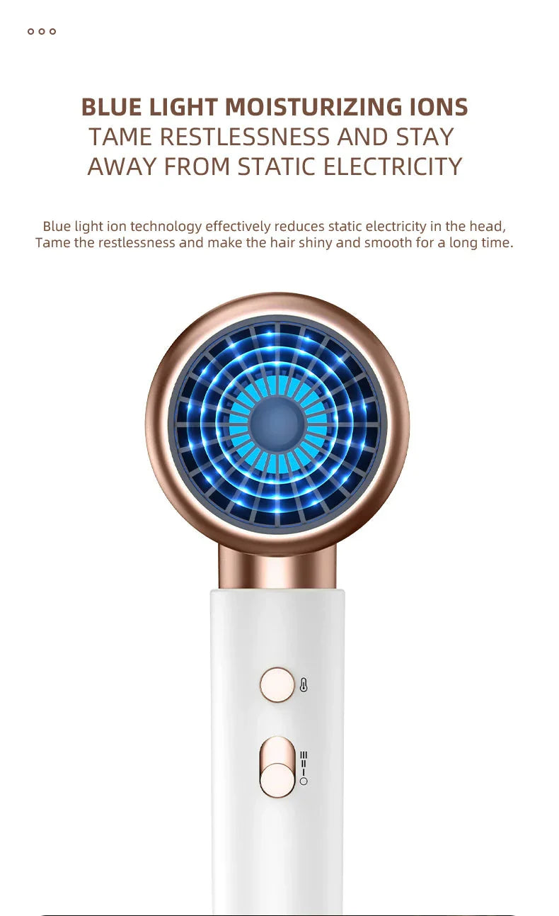 Sèche - Cheveux Haute Performance 2400w avec Fonction Air Froid et Air Chaud - Technologie Ionique