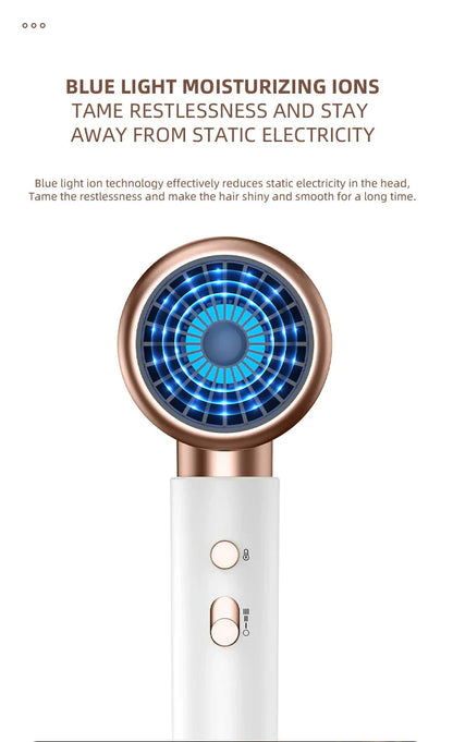 Sèche - Cheveux Haute Performance 2400w avec Fonction Air Froid et Air Chaud - Technologie Ionique