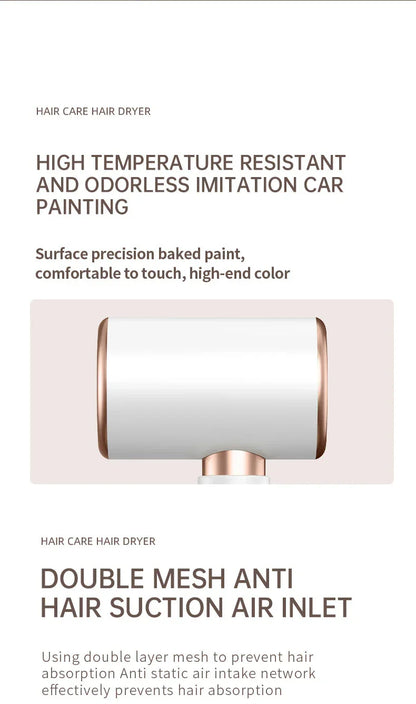 Sèche - Cheveux Haute Performance 2400w avec Fonction Air Froid et Air Chaud - Technologie Ionique