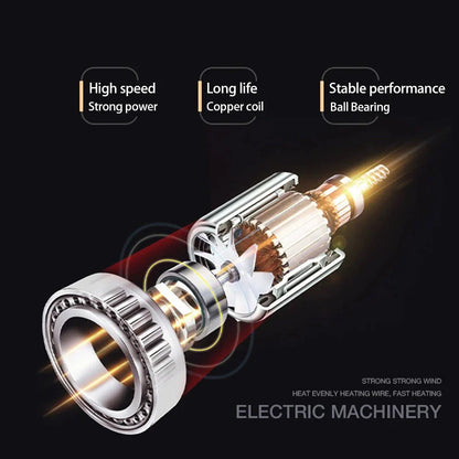 Sèche - Cheveux Haute Performance 2400w avec Fonction Air Froid et Air Chaud - Technologie Ionique