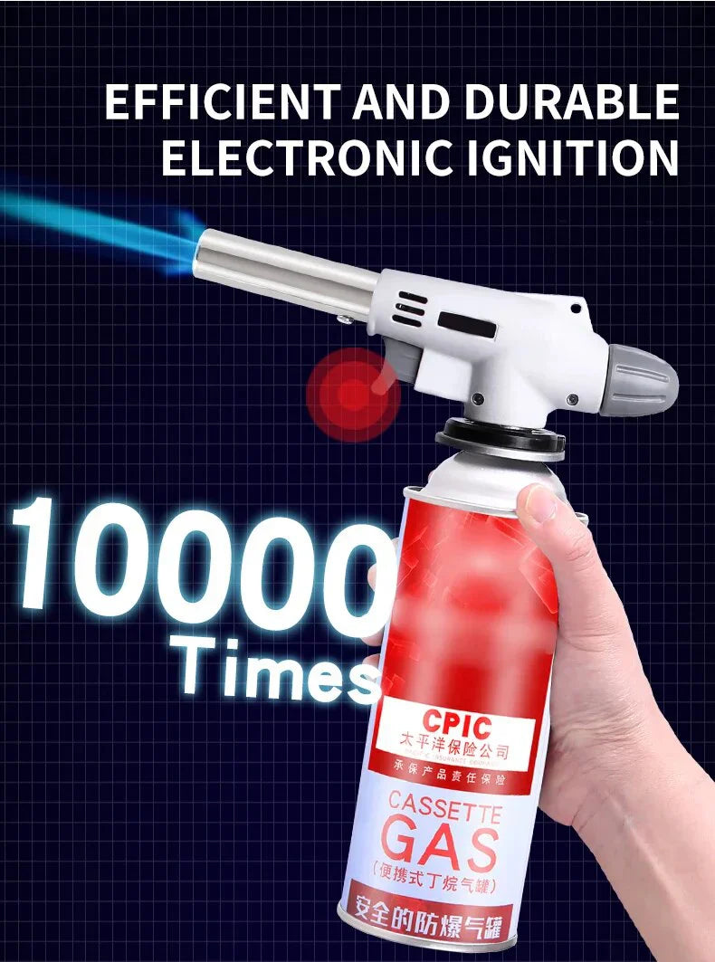 Brûleur à Gaz Butane Portable - Parfait pour le Bbq , le Camping et la Cuisine