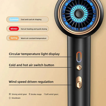 Sèche - Cheveux Haute Performance 2400w avec Fonction Air Froid et Air Chaud - Technologie Ionique