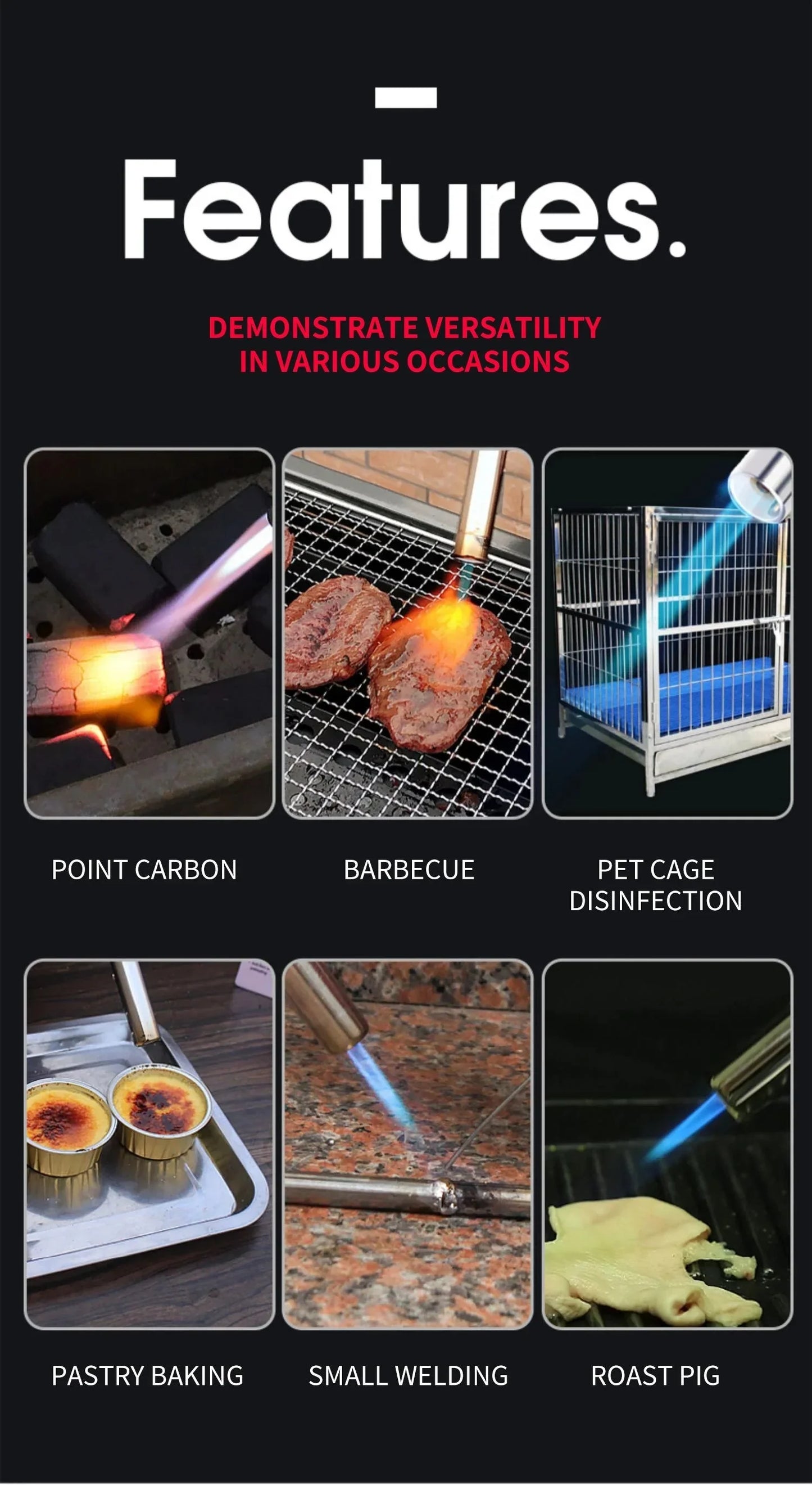 Brûleur à Gaz Butane Portable - Parfait pour le Bbq , le Camping et la Cuisine