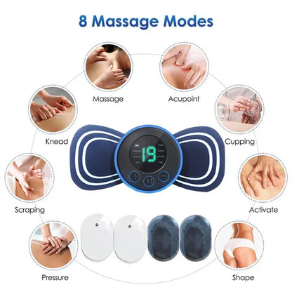 Masseur de Nuque Électrique Portable | avec Pad & Télécommande pour une Détente Ciblée