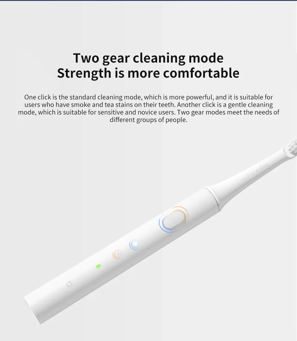 Brosse à Dents Électrique Sonique - Étanche et Rechargeable par Usb